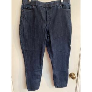 Lands End Pull Up Jeans 36X28 Tapered Pants